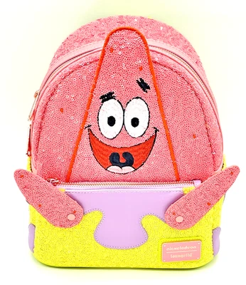 Loungefly SpongeBob SquarePants Patrick Star Sequin Cosplay Mini Backpack NWT - Image 1 of 4