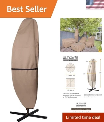 Sombrilla Patio 600D Impermeable Exterior Offset Estilo Plátano Cubierta Paraguas - Fi... Foto 1 de 4