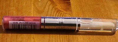 Covergirl ANTIQUE ROSE 220 Outlast Double Lipshine Lipstick Lipgloss DISCONT - Image 1 of 3