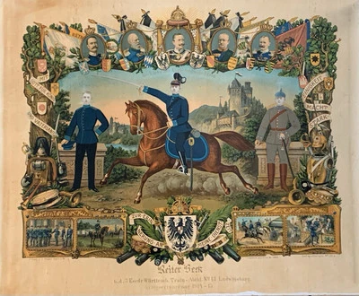 Rare Imperial German Army service award 1914 World War 1 - Image 1 of 4