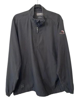 Pulôver Ashworth Weather Systems tamanho médio preto 1/4 zíper Papago Performance - Imagem 1 de 4