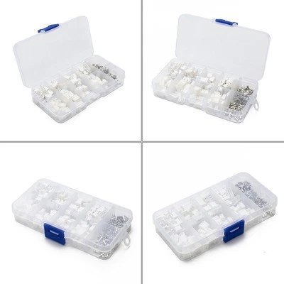 250pc 2/3/4 Broches Terminal Boîtier PCB Header Connecteur Fil 2.54mm Terrain - Photo 1/4