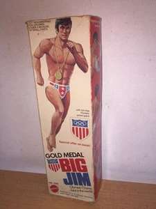 Mattel Big Jim GOLD MEDAL Olympic Champ #7333 in Box, 1974 - Imagen 1 de 11