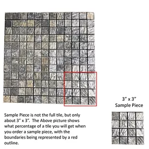 Azulejo Deoli Mosaico Verde Piedra Natural Piso Aproximadamente 3x3 PIEZA DE MUESTRA TS-69 - Imagen 1 de 5