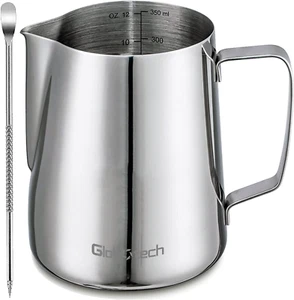 Stainless Steel Milk Frothing Pitcher 12 Oz, 350Ml Latte Art Cup Espresso Machin - Picture 1 of 6