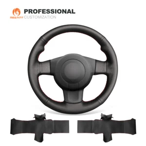 Genuine Leather Steering Wheel Cover for Seat Leon 1P FR Leon Cupra Ibiza 6L FR - Imagen 1 de 11