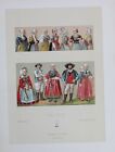 1880 - France Frankreich XIX siecle Trachten costumes Lithographie lithogr 67102