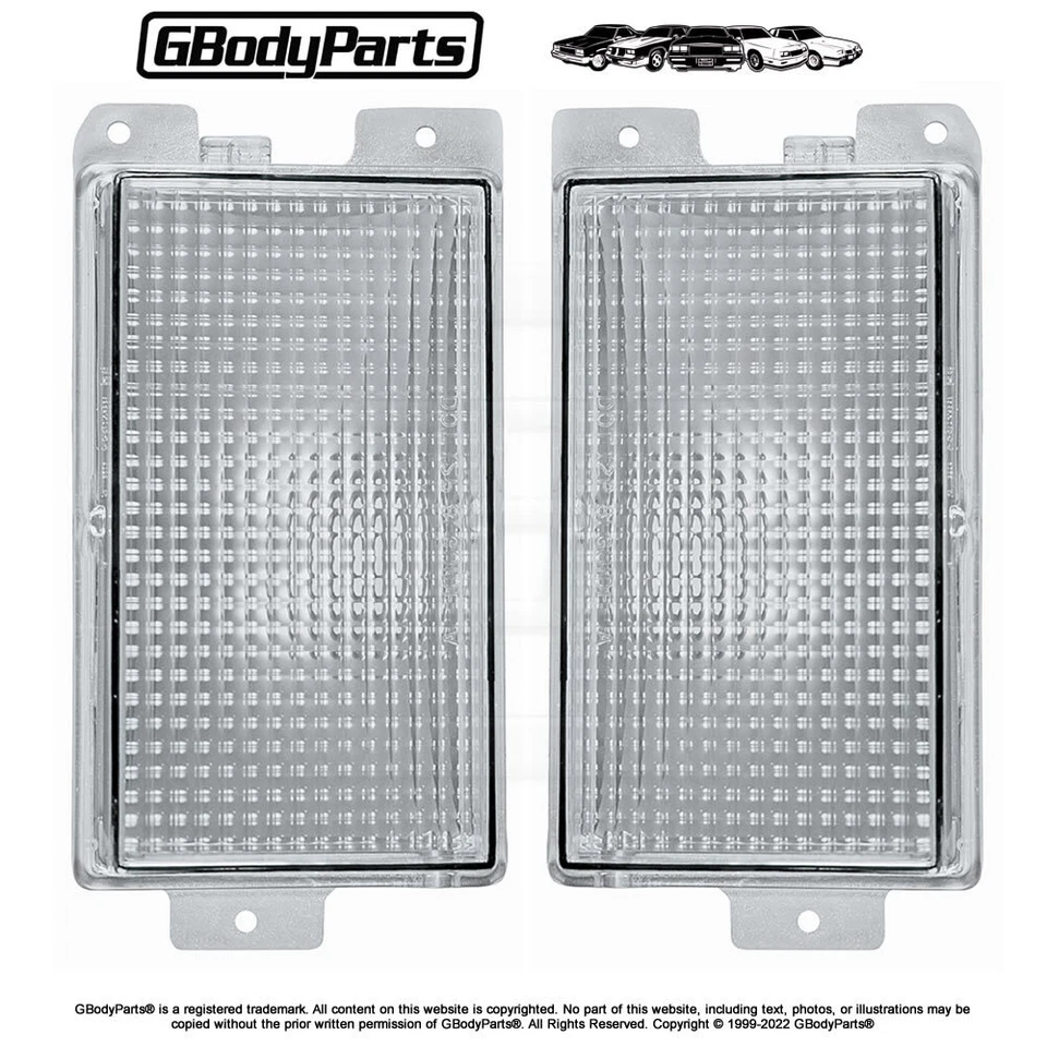 Malibu El Camino 1981 faro intermitente luz lámpara lente - par Foto 1 de 1