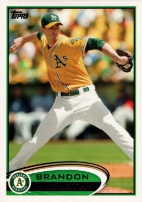 2012 Topps Baseball #73a - Brandon McCarthy ERR - Oakland Athletics  12-738 - Image 1 of 2