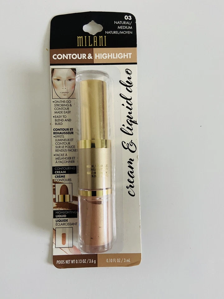 Milani Contour & Highlight Cream Liquid Duo 02 Light Natural