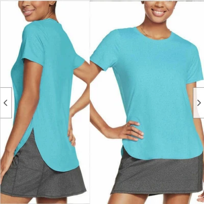 TÚNICA SKECHERS PARA MUJER GO WALK WEAR MANGA CORTA SUAVE ACTIVA (AZUL MEDIANO) NUEVA CON ETIQUETAS Foto 1 de 3