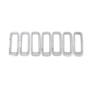 For Jeep Patriot 2011-2018 Chrome Front Center Grilles Grill Cover Trim Moulding - Picture 1 of 6