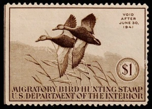 United States Hunting Permit Stamp Scott RW7 (1940) Mint NG F, CV $60.00 C - Picture 1 of 1