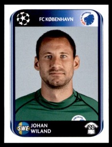 Panini Champions League 2010-2011 Johan Wiland Copenhagen No. 244