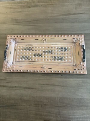 SOUTHERN LIVING AT HOME French Quarter Serving Tray 24" Long, Used - Image 1 of 4