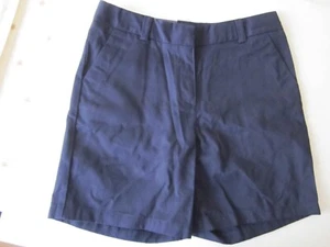 Nautica Girl's School Uniform Adjustable Waist Shorts Size 14 Regular Navy $28 - Picture 1 of 3