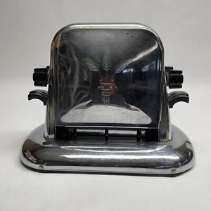 Vintage Art Deco Fostoria Chrom Toaster um 1939 -ohne Kabel, braucht Arbeit - Bild 1 von 7