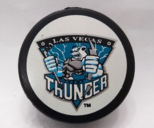 1997-98 Las Vegas Thunder IHL Hockey GAME PUCK V4 Viceroy Ufer Sig