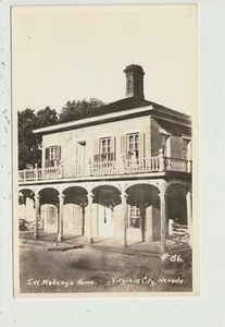POSTCARD  RPPC WEST J. W.MACKEYS HOME VIRGINIA CITY NEVADA - Picture 1 of 2