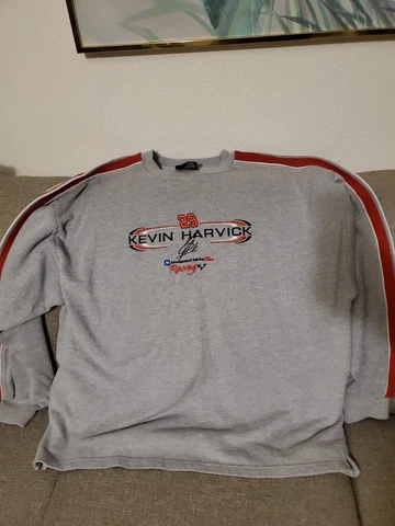 CHASE AUTHENTIC Sweatshirt KEVIN HARVICK #29 - Gray Size L NASCAR Racing Cover