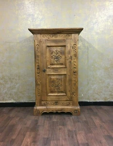 Voglauer Bauernschrank Eintürig Braun Anno 1600 Kommode Aufbewahrung Antik - Bild 1 von 6