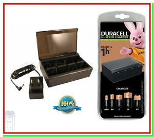 Caricabatterie per Pile Ricaricabili DURACELL CEF22 Universale x AA AAA C D 9v