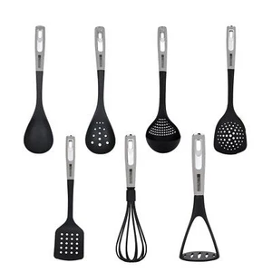7 PC Nylon Kitchen Utensil Set for Cooking Safe for Non-Stick Cookware BPA Free - Picture 1 of 8
