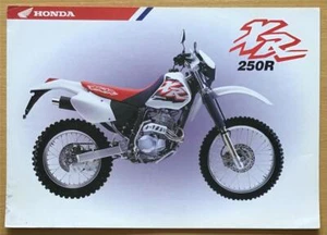 HONDA XR250R Motorcycle Sales Brochure SEPT 1995 #BR907/PP/10K/995 - Picture 1 of 4