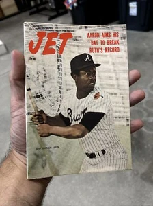 Hank Aaron Atlanta Braves April 13, 1972 JET Magazine Homerun Record Newsstand - Picture 1 of 4