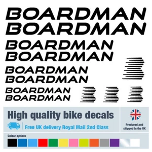 Etichette/decalcomanie/adesivi bici Boardman, 5+ anni qualità esterna (confezione da 27) - Foto 1 di 4