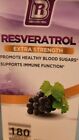 BRI Resveratrol - 1200mg Potent Trans-Resveratrol Natural Antioxidant 180 Caps