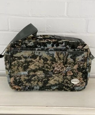 Bolso de Viaje de Hombro Clásico Estilo Antiguo Vintage Tapiz Gloria Vanderbilt Foto 1 de 4