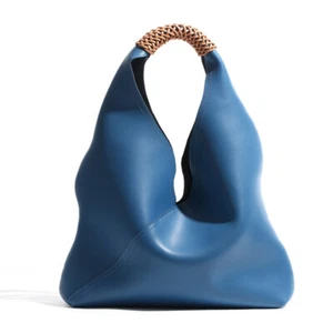 Beuteltasche Schultertasche Handtasche Damen Echtleder Handtasche Dame groß Reißverschlussbeutel - Bild 1 von 33