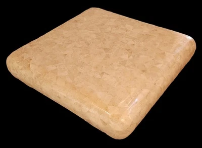 复古 MAITLAND SMITH Ming 化石镶嵌大理石石咖啡桌 — 第 1/4 张图片