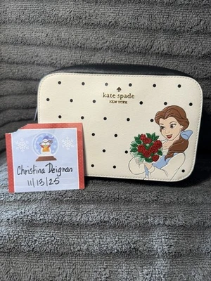 Bolso Bandolera Kate Spade x Disney La Bella y la Bestia Bella Mini Cámara - Nuevo sin Etiquetas Foto 1 de 4