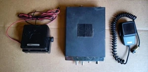 Uniden Model PC68LTW CB Radio With Uniden Bearcat Speaker & Super Star Hand Mic - Picture 1 of 7