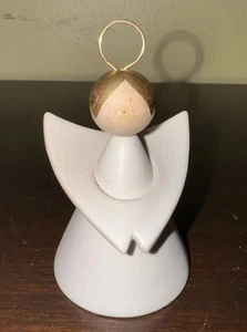 White Ceramic Angel Made In Finland 3” - Picture 1 of 7