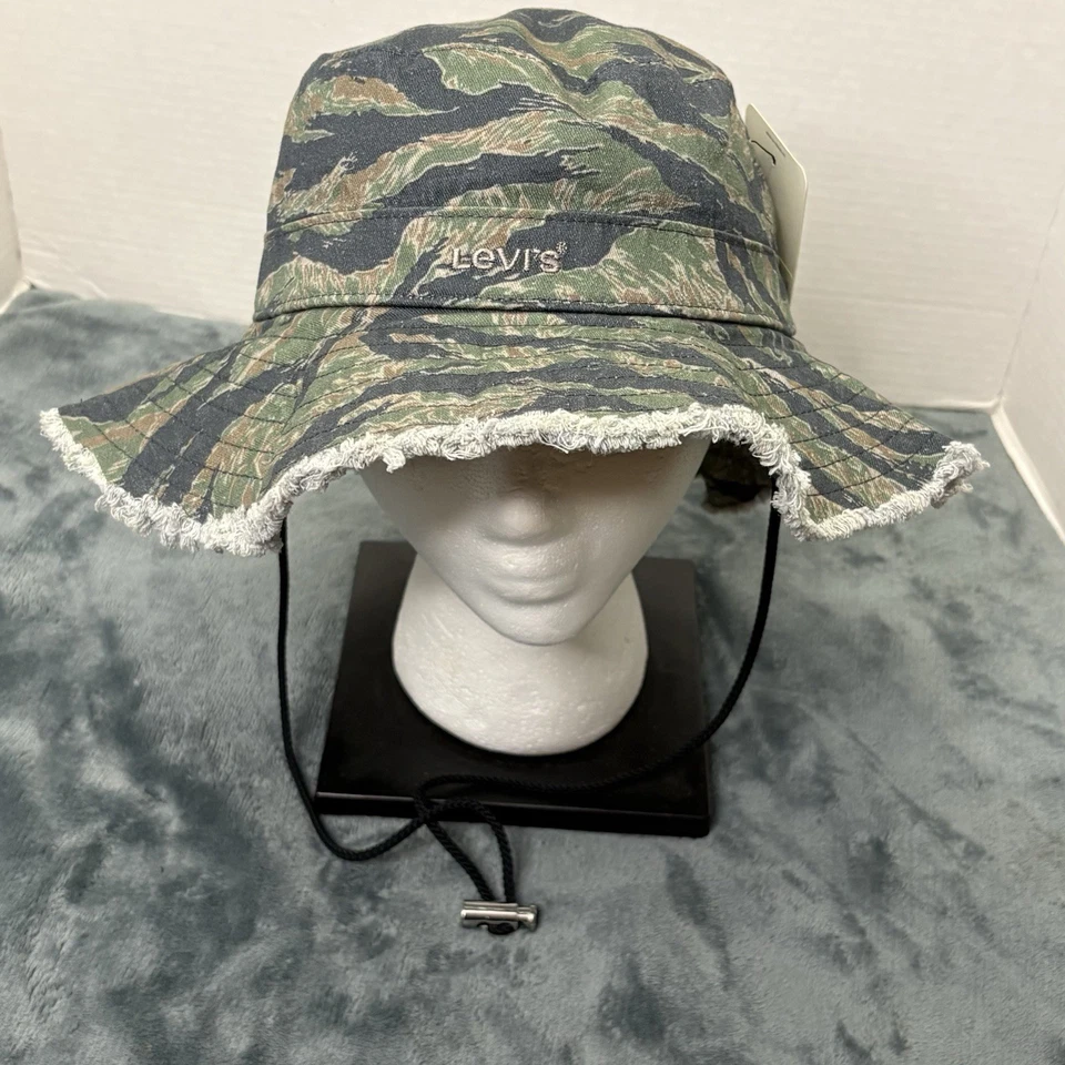 Sombrero cubo camuflaje Levi's Tiger unisex mediano 58 cm/23 pulgadas nuevo con etiquetas Foto 1 de 4