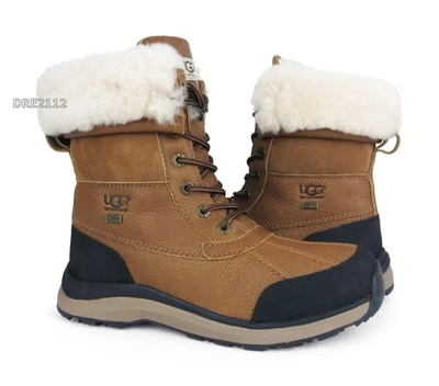 UGG Adirondack III Chestnut Leather Fur Boots Womens Size 8 -NIB- - Image 1 of 4