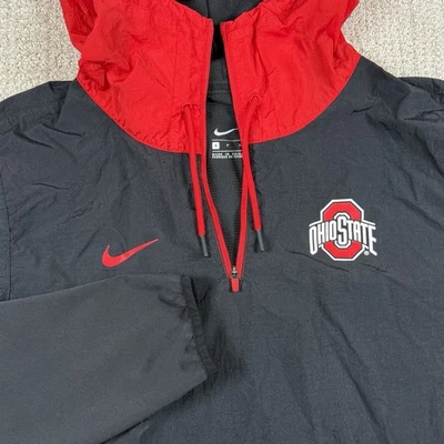 Pullover Nike Hombre Pequeño Ohio State Buckeyes Negro 1/4 Cremallera Con Capucha Rendimiento Foto 1 de 4