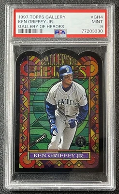 KEN GRIFFEY JR. PSA 9 1997 GALERÍA TOPPS #GH4 GALERÍA DE HÉROES MARINEROS 3330 Foto 1 de 3