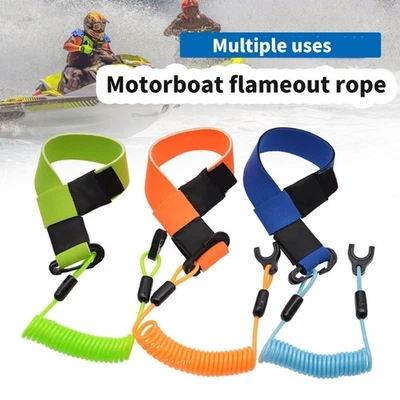 Durability Neoprene Jet Kills Switches Cord Boats Outboard Engine Motor Lanyard - Image 1 of 4