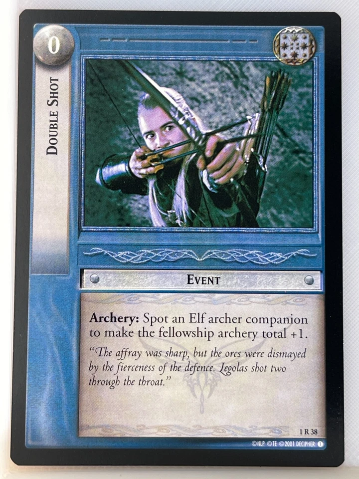 LORD OF THE RINGS TCG FELLOWSHIP 1R38 DOUBLE SHOT lp - Image 1 of 1