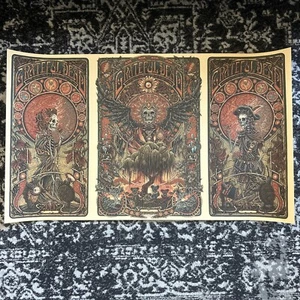 Luke Martin Grateful Dead Uncut Triptych REGULAR Bertha St Steven Jack Straw - Picture 1 of 13