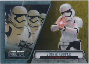 STAR WARS 2016 TOPPS EVOLUTION GOLD PARALLEL INSERT #70 STORMTROOPER 13/50 - Picture 1 of 2