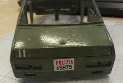 MACCHININA MEBETOYS MATTEL ALFETTA POLIZIA   SC. 1.25 SCOCCA RICAMBI PARTS - Immagine 1 di 3