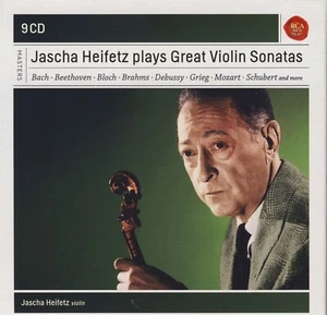 Jascha Heifetz Play Great Violin Sonatas 9 CDs Like New - Picture 1 of 2