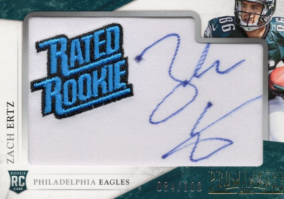 2013 Panini Prominence -Zach Ertz Rated Rookie Auto /100 - Image 1 of 2