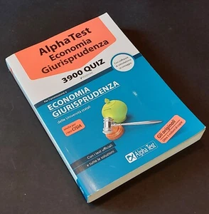 Alpha Test, Economia Giurisprudenza, 3900 quiz, 2°ed. 2016 - Foto 1 di 1