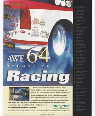 Vintage/Retro Creative Sound Blaster AWE64 Sound Card Print Ad Promo 1997 (C) - Image 1 of 2